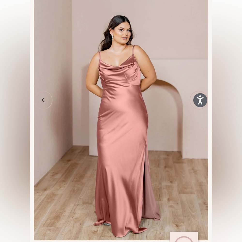 Revelry Skye Satin Dress - Size 10